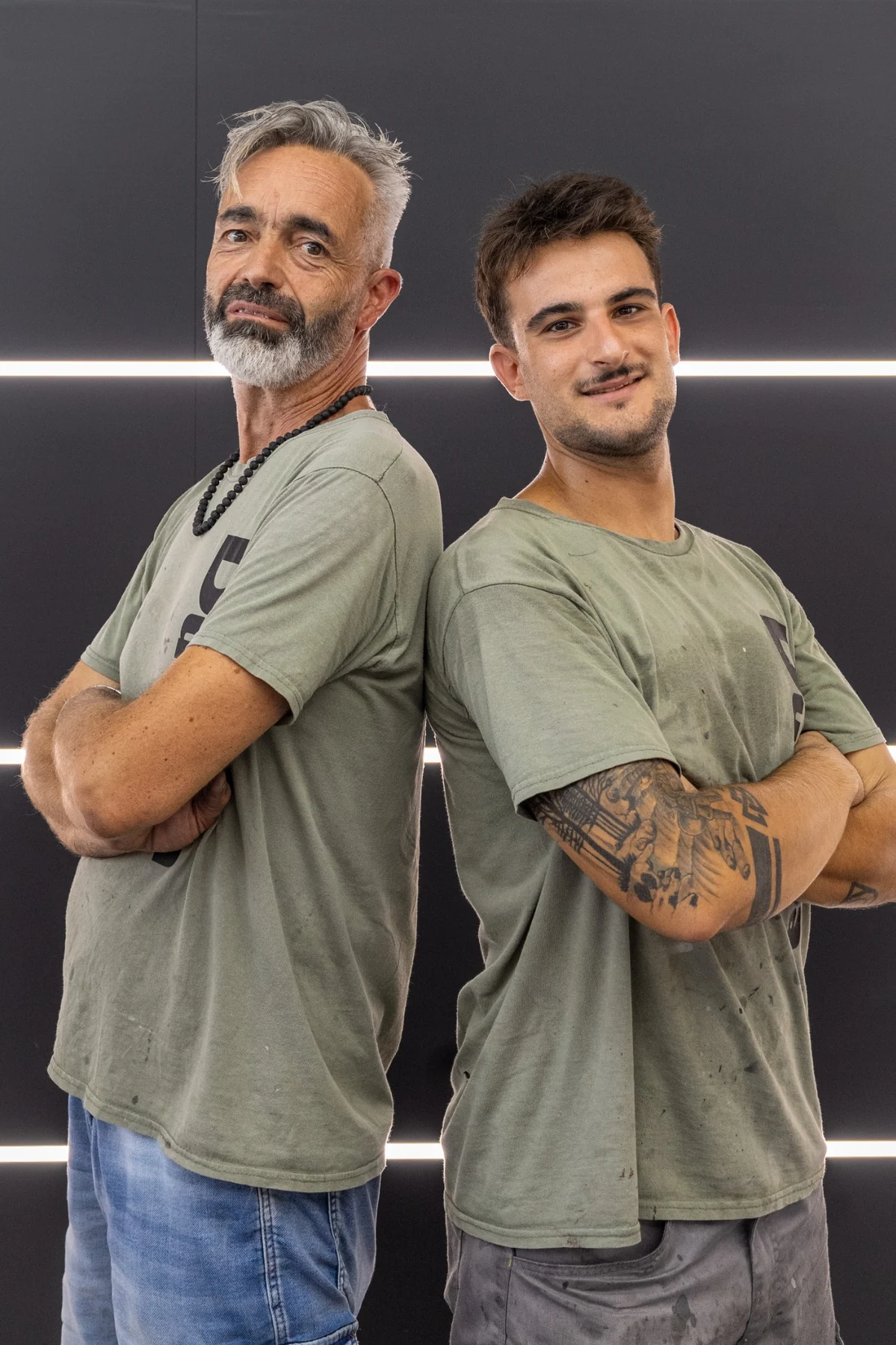 Ritratto ravvicinato di Luca e Lorenzo, padre e figlio